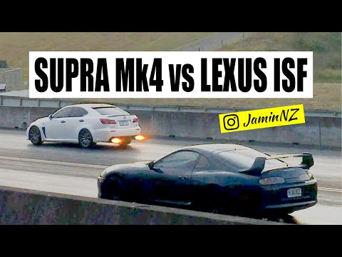 Lexus ISF v SUPRA | Drag Race [OBD2 DATA]