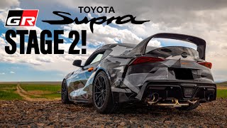 Toyota GR Supra STAGE 2! | Suspension &amp; Downpipe / Full Ti Exhaust