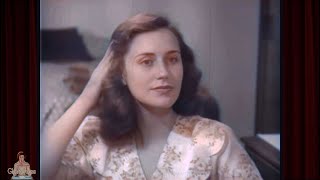 A Vintage 1940's Beauty Routine for Women 1948 [ 4K Colorized Film ]