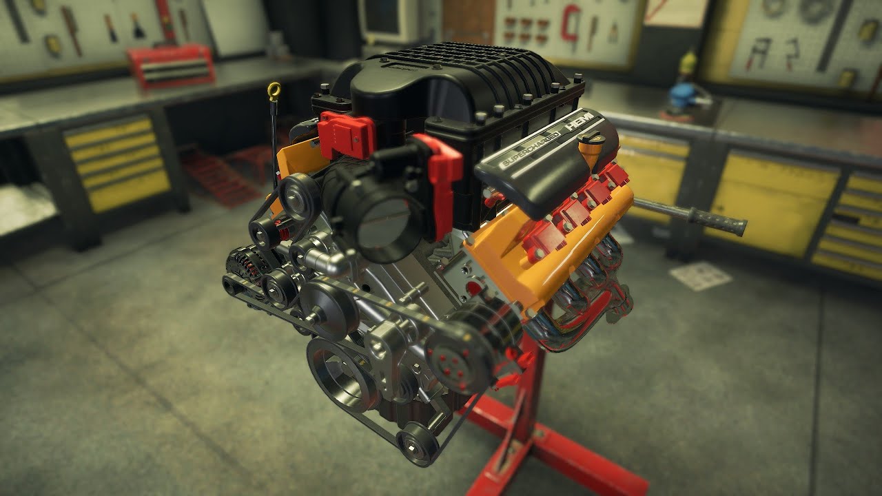 Car Mechanic Simulator 2018 V8 OHV Hemi B Engine YouTube