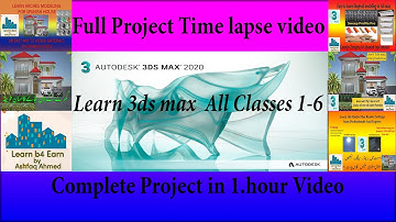 Time lapse video | learn 3ds max All classes | Complete project in one hour video #3dsmax #ytvideo