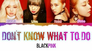 Blackpink - Don't Know What To Do (Color Coded Lyrics | Han | Rom | Eng)
