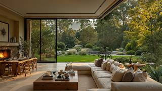 Soft October Jazz In A Green Garden | Tranquil Morning Jazz With Nature Sounds For Focus And Relax screenshot 5