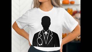 Doctor Silhouette, Doctor SVG, Medical Professional Silhouette, Healthcare Clipart, Digital Cut File