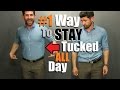 #1 Way To Keep Your Shirt Tucked In ALL Day! (Testing 4 Ways To Find The BEST)