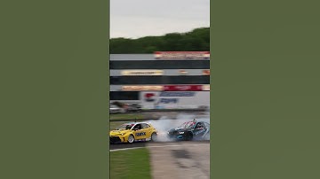 Drift crash at Formula D