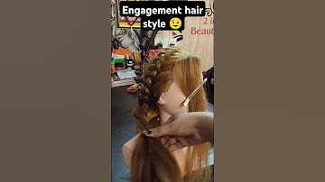 Thumbnail of Engagement hair style #music #song #hairstyle #poortimakeover