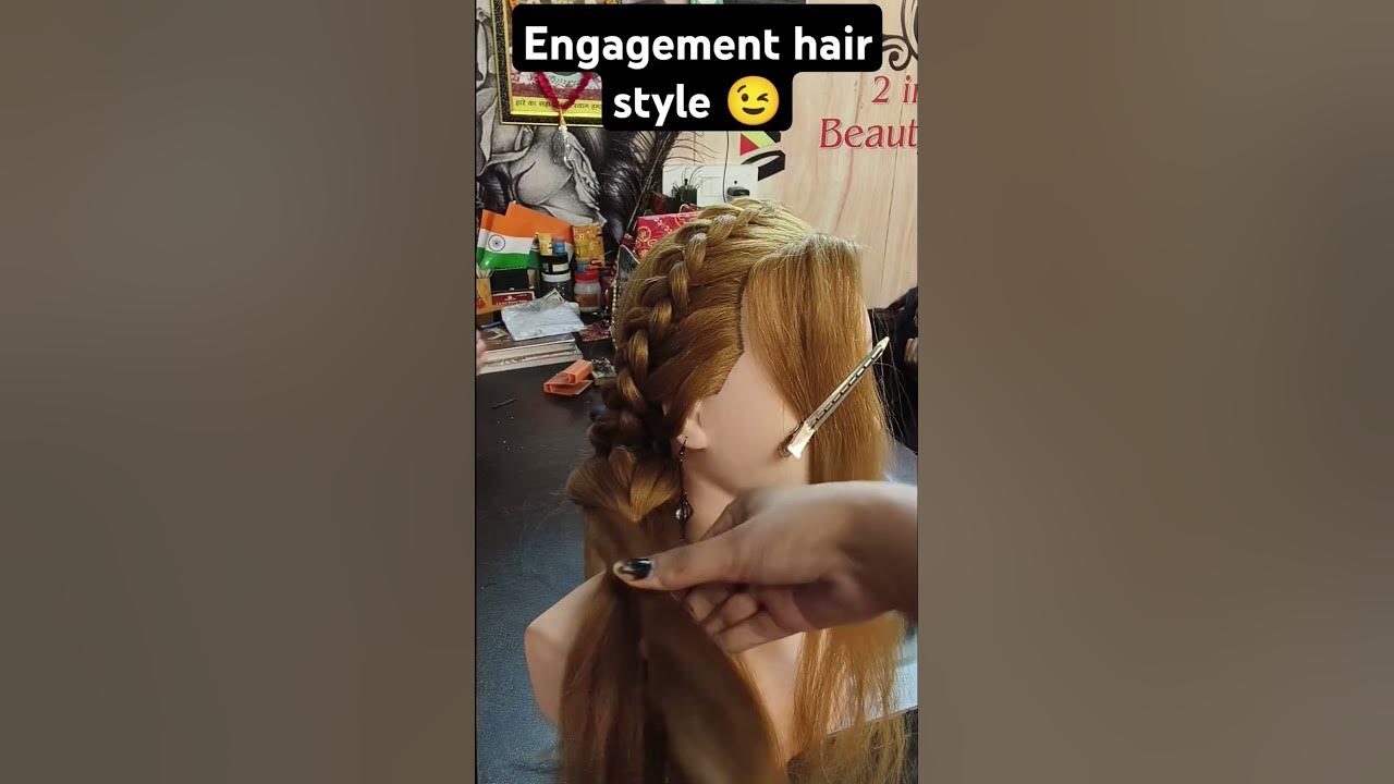 Engagement hair style #music #song #hairstyle #poortimakeover