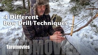 Bushcraft Survival Bow Drill Techniques / 4K
