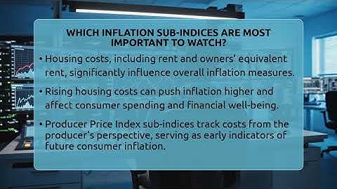 Which Inflation Sub-indices Are Most Important To Watch? - Inflation Insight Channel