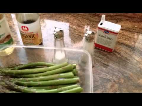 sesame seed asparagus- Easy quick