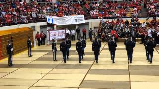 Ohio State Marching Band US Army Precision Drill Team at the Skull Session 11 7 2015