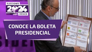 Presenta boleta presidencial y acta de escrutinio para las elecciones: INE