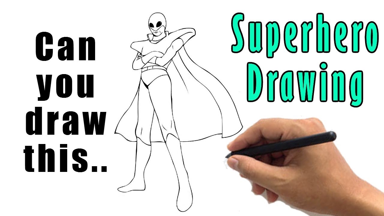 How to Draw Superheroes The complete list of our superhero drawing  tutorials  Paintingcreativity