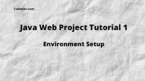 Java Project Tutorial 1: How to Setup Eclipse and MYSQL to develop a Java web Application