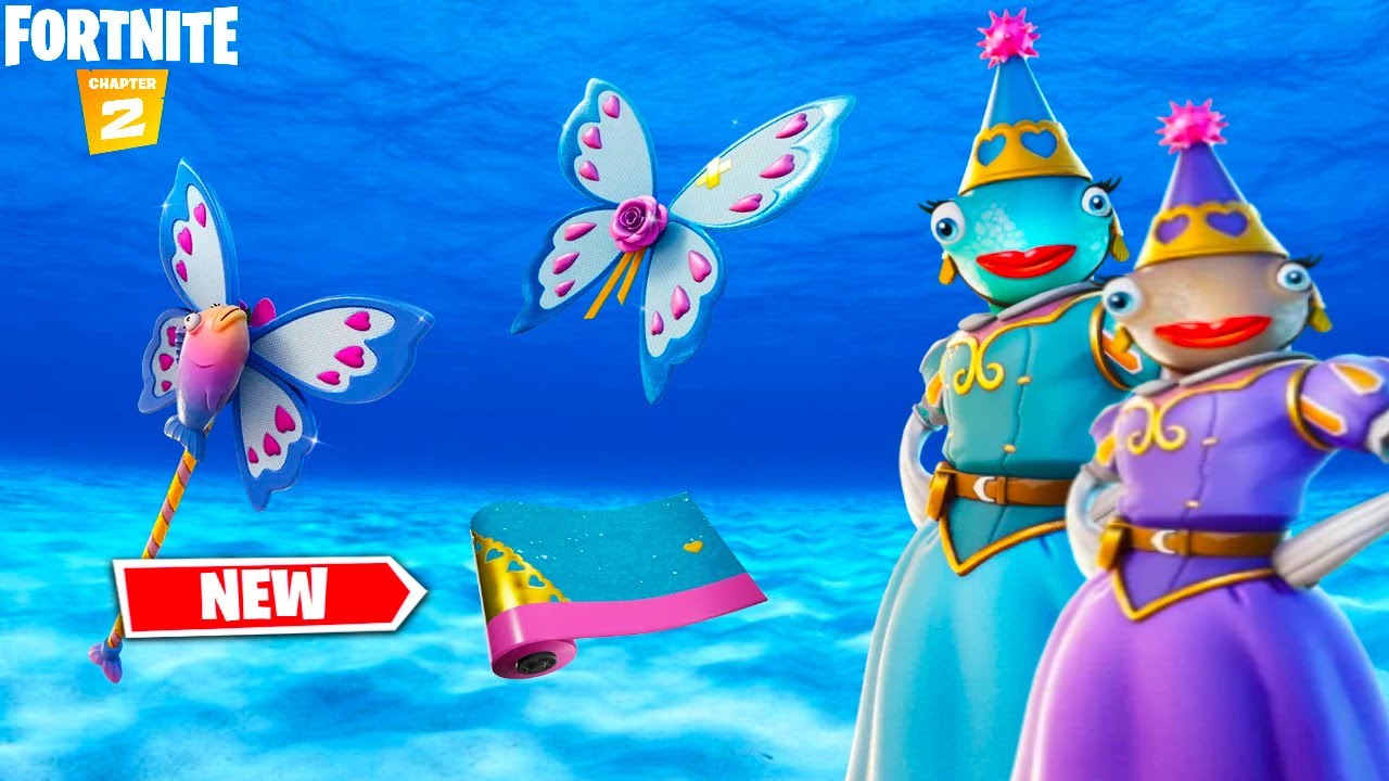 *NEW* PRINCESS FELICITY FISH SKIN FORTNITE FISHY KINGDOM SET YouTube