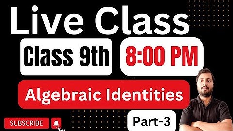 Algebraic Identities - Concepts & Examples (Part 3) Polynomials | Class 9 Maths Chapter 2