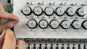 How to thread the 12needles for beginner?