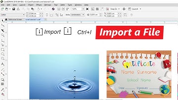 Import a file in CorelDraw