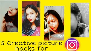 5 Creative picture hacks for Instagram📸||Vaishalivlogs||