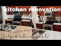 RENTER FRIENDLY Kitchen Transformation under $100!! Our tips, tricks, and fails!