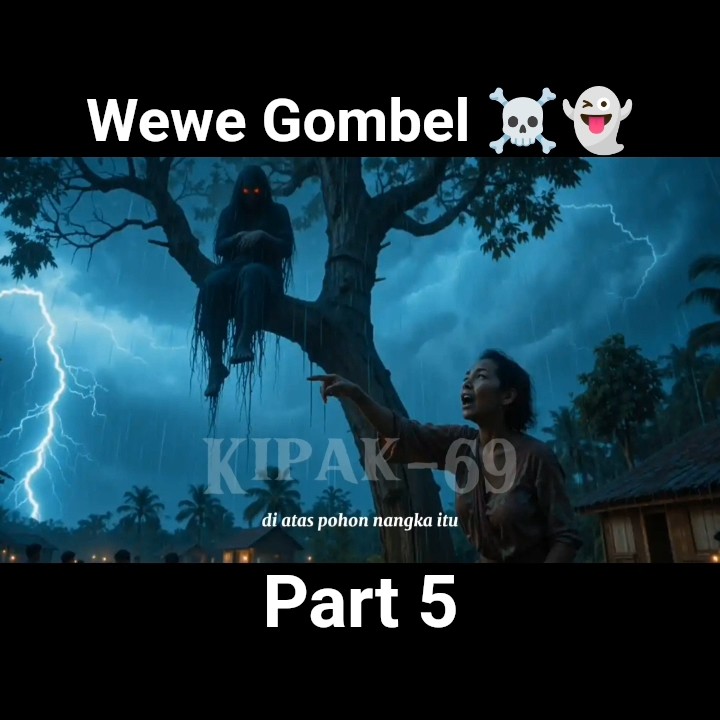 Hantu Wewe gombel ☠️👻#ceritahoror #urbanlegend #wewegombel #shorts #kipak #kipakhoror