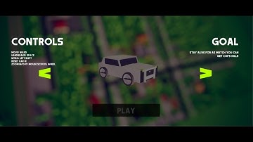 [game dev] cal selection menu