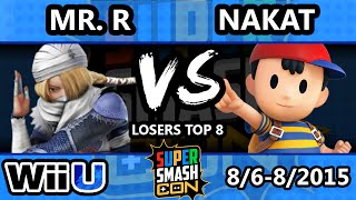 Super Smash Con - Mr. R (Sheik) Vs. NAKAT (Pikachu, Ness) - Losers Top 8 - Smash Wii U