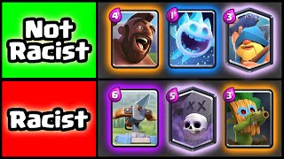 Ranking How Racist Clash Royale Cards Are