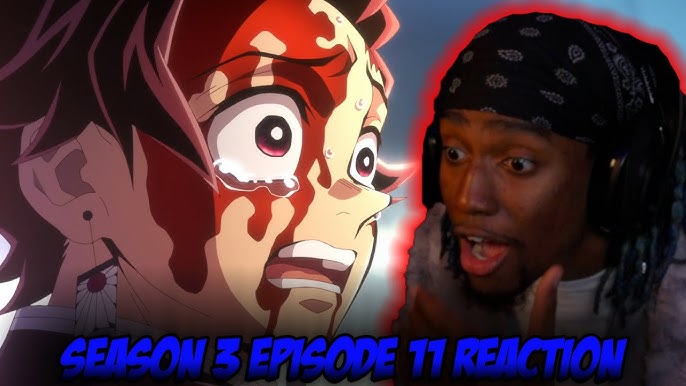 TANJIRO, NEZUKO E GENYA VS LUA SUPERIOR 4/React EP 4  Temporada 3 KIMETSU  NO YAIBA ( DEMON SLAYER ) 