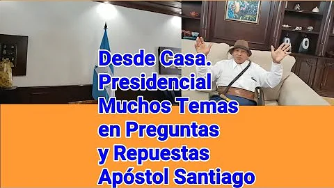 Les Responde Desde Casa Presidencial El Apostol Sa...