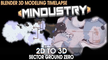 Blender 3D modeling timelapse : Mindustry Ground Zero