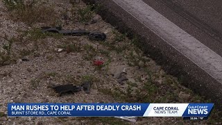Cape Coral Man finds couple holding hands after fatal Burnt Store Road crash