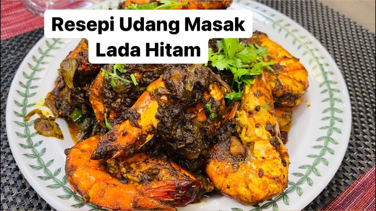 Resepi Udang Masak Lada Hitam | Prawn Blackpepper Recipe