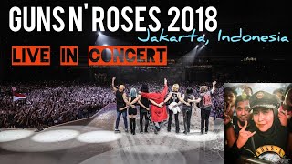 GUNS N ROSES - WELCOME TO THE JUNGLE live GBK JAKARTA | konser guns n roses 2018 indonesia