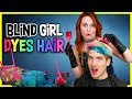 Blind Girl Dyes My hair! *DRAMATIC* W/ Molly Burke