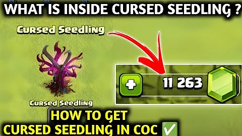 WHAT IS INSIDE CURSED SEEDLING IN CLASH OF CLANS ✅ COC CURSED SEEDLING ✅ CURSED SEEDLING COC