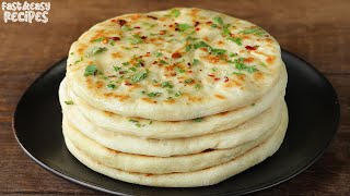 Turkish Naan Bread is the most delicious and easy bread recipe you will ever prepare. Soft, Fluffy!