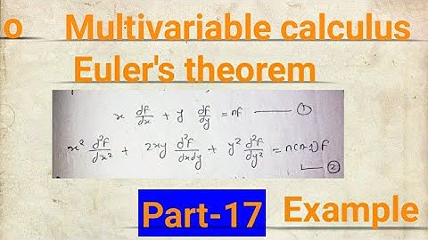 Multivariable calculus //  Euler
