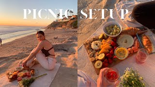 how to set up the perfect picnic /beach picnic