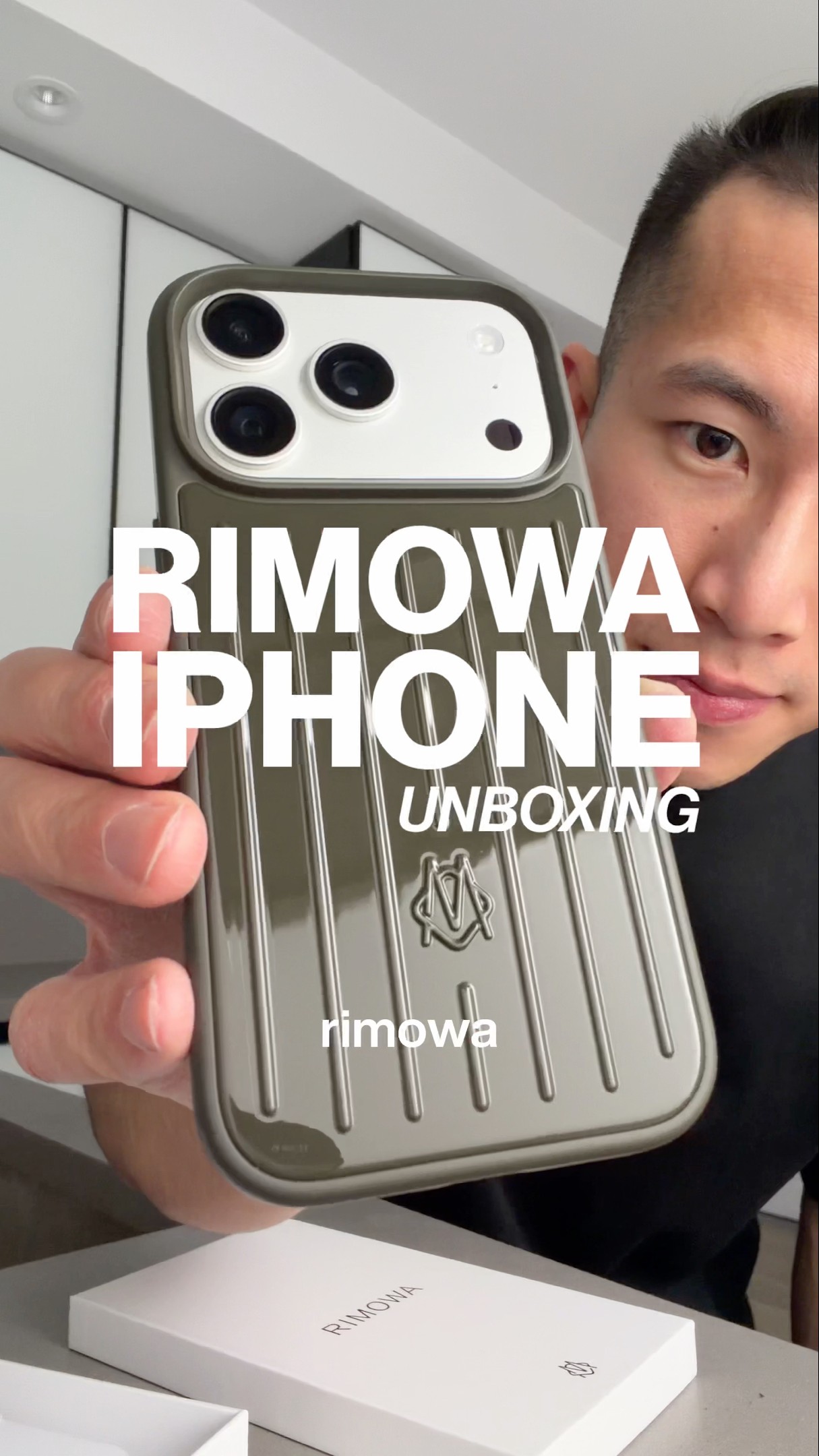 rimowa iphone 17 pro magsafe case unboxing 👀 (slate grey rimowa