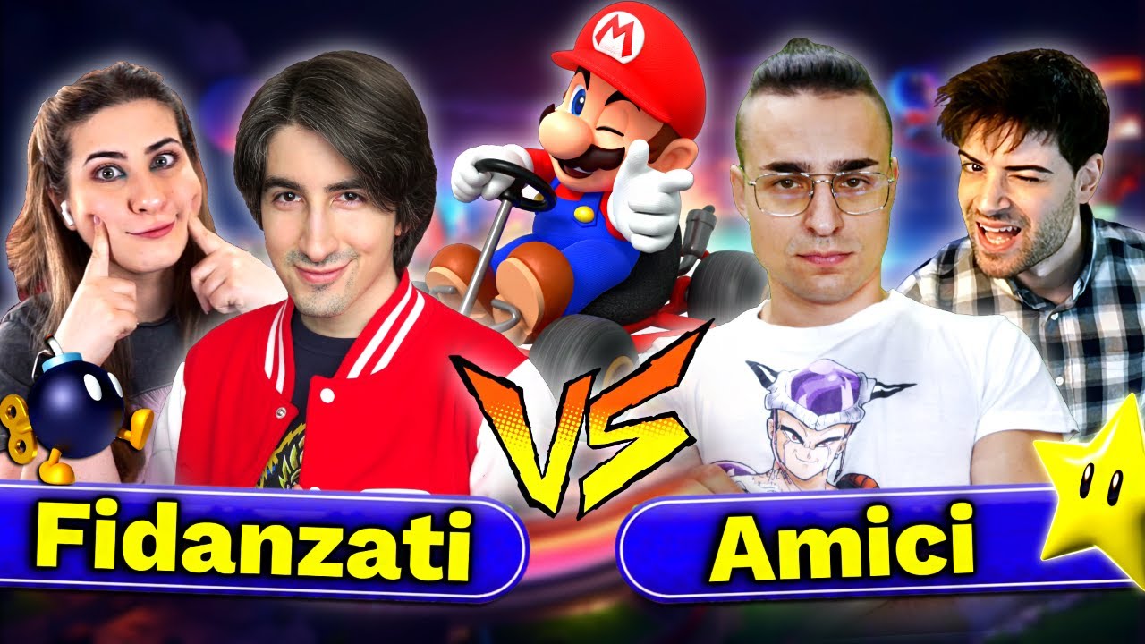 Team FIDANZATI vs Team AMICI su MARIO KART 8 con Tube Blazi e Francy