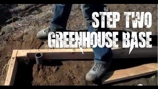 Greenhouse #2: Building the base for the Greenhouse / Hoop house - gardening DIY