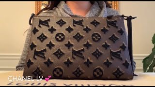 Louis Vuitton Triangle Messenger Monogram Tuffetage Black in Coated Canvas  with Matte Black-tone - US