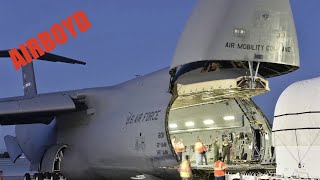 C-5 Galaxy Communications Satellite Loading Time-Lapse