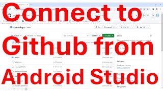 How to connect to Github and upload the files from Android Studio?