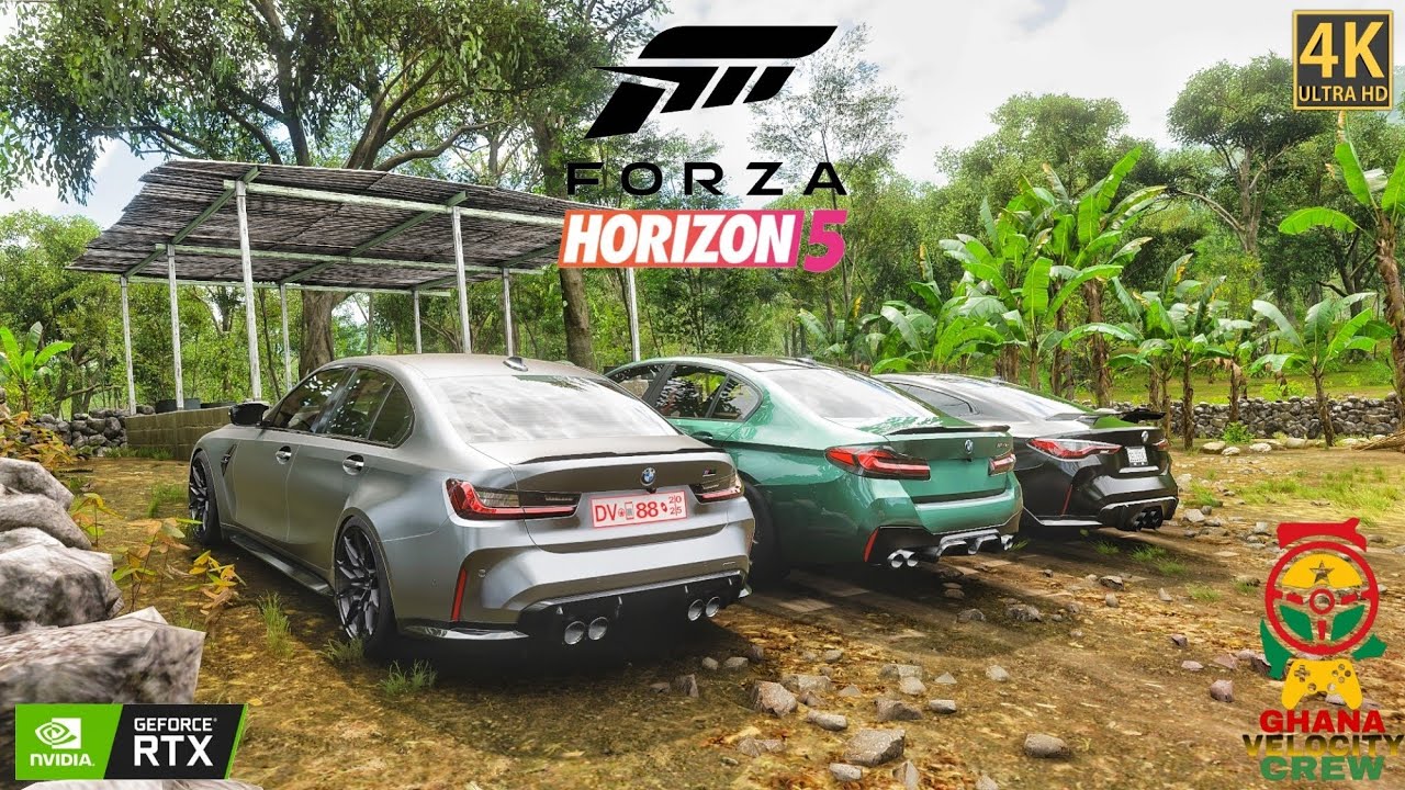 BMW M4 COMPETITION SEDAN M5CS M3 COMPETITION COUPE FORZAHORIZON5 CONVOY | LOGITECH DRIVING FORCE GT