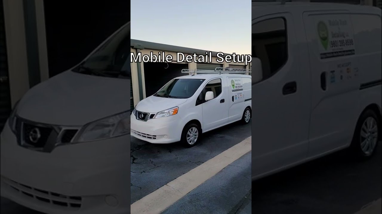 Mobile Detailing Setup Nissan Nv200