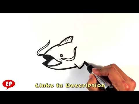فيديو: كيفية رسم سمك السلور