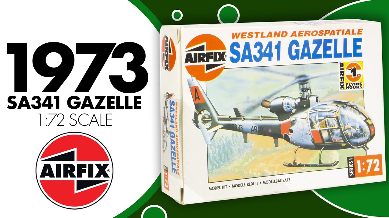 Airfix Retro Unboxing: Westland Aerospatiale SA341 Gazelle! (1973